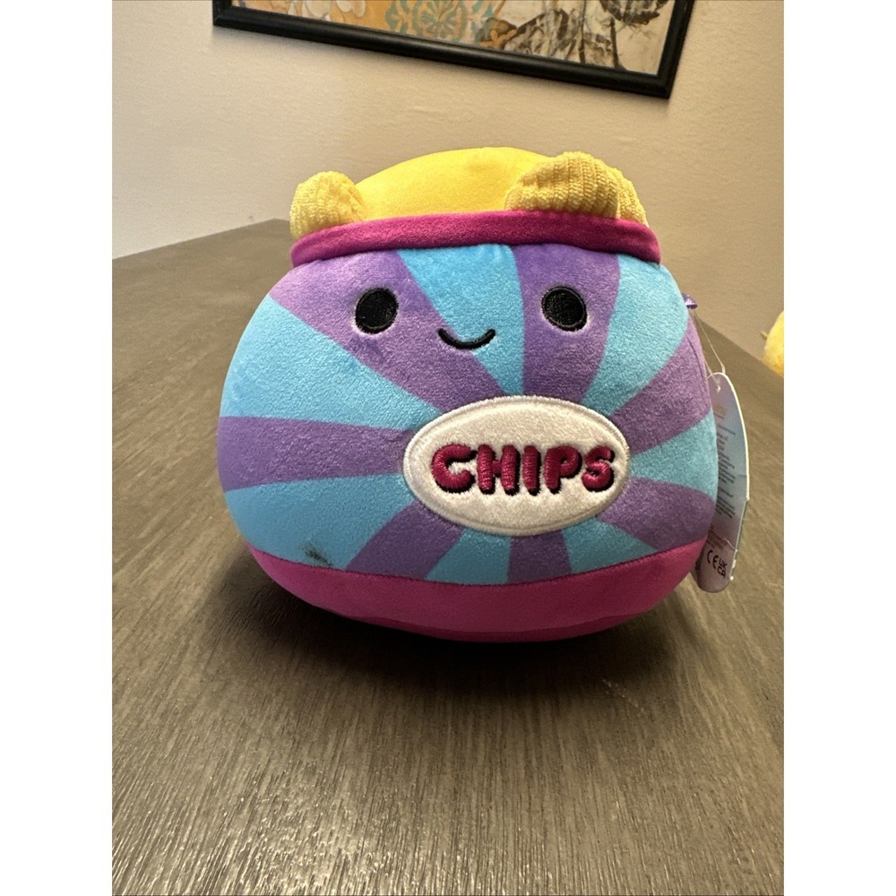 Squishmallows Chips Opossum Plush Doll Blue Purple Yellow Top Hat w/ Tags 2023
